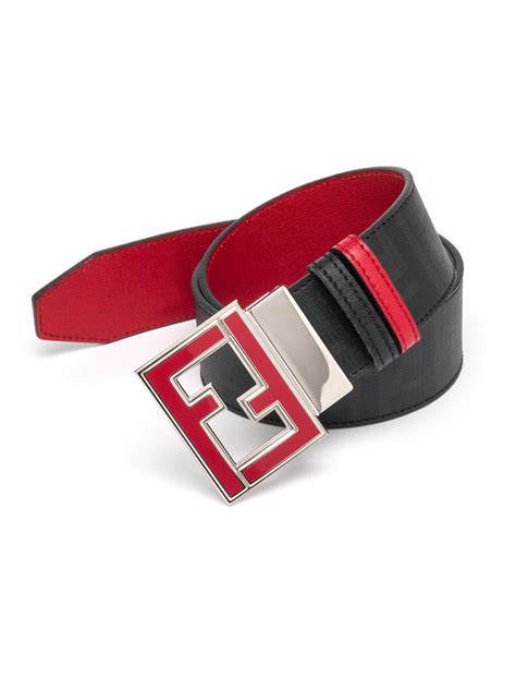 mens fendi belt red|red fendi belt men.